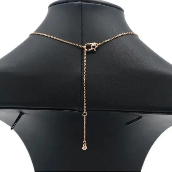 Kate Spade Heritage Red & Pink Heart Pendant with Beautiful Rose Gold Chain - Picture 5 of 7